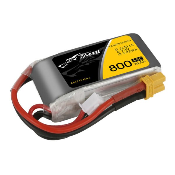 Bateria 7,4v 800mAh 45C XT30 Tattu - Imagen 2
