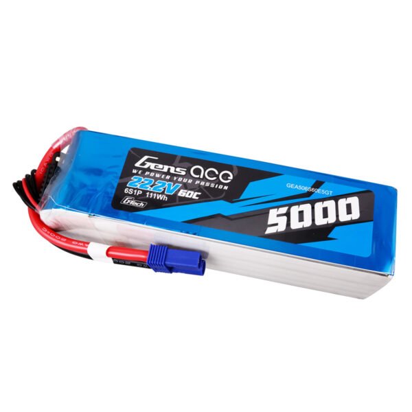 Batería Lipo G-tech Gens ace 5000mah 6S 60C 22,2 V con conector EC5 - Imagen 4