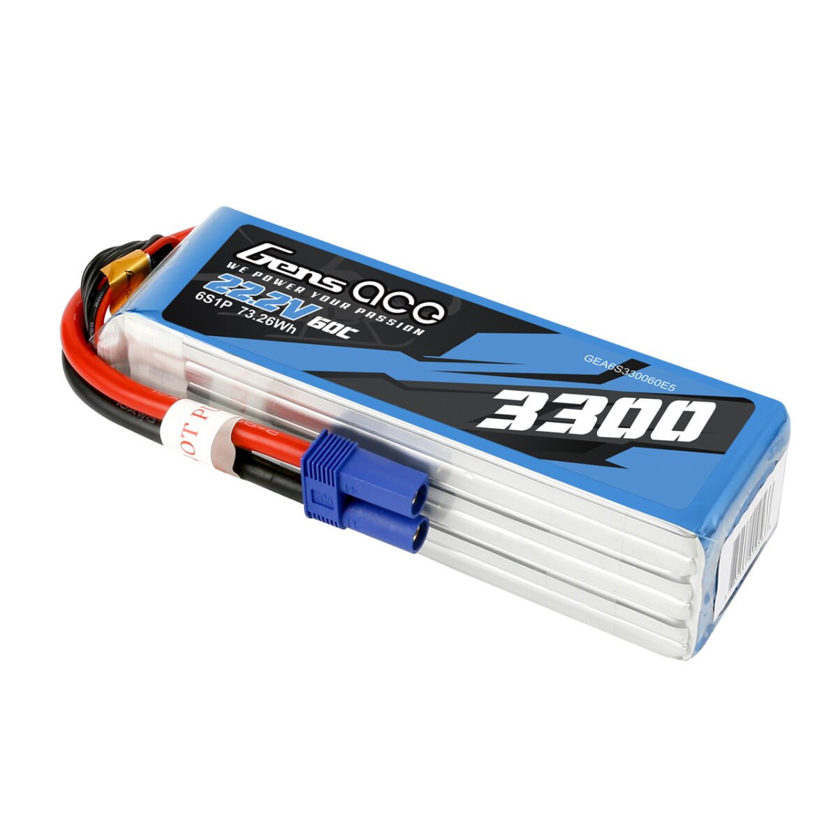 Batería Lipo Gens ace 3300mAh 6S 60C 22,2V con conector EC5 - Imagen 6
