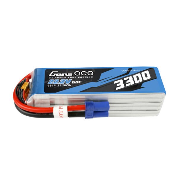 Batería Lipo Gens ace 3300mAh 6S 60C 22,2V con conector EC5 - Imagen 3