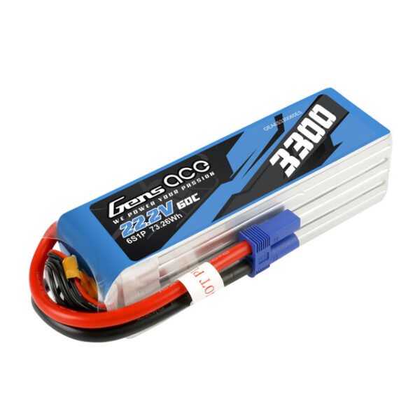 Batería Lipo Gens ace 3300mAh 6S 60C 22,2V con conector EC5