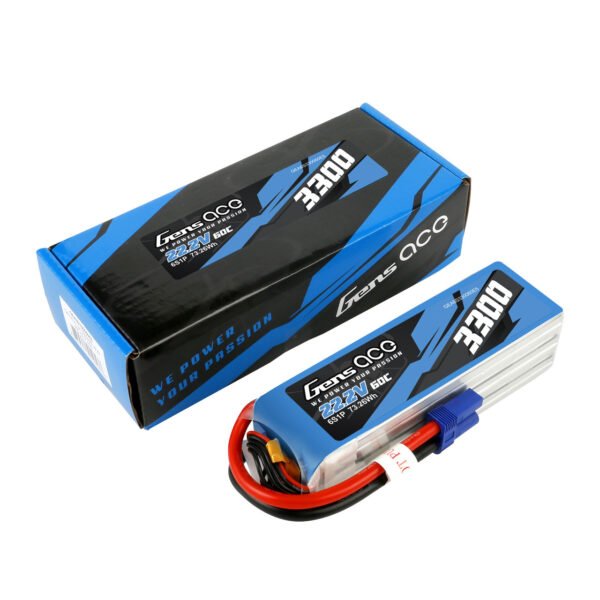 Batería Lipo Gens ace 3300mAh 6S 60C 22,2V con conector EC5 - Imagen 2