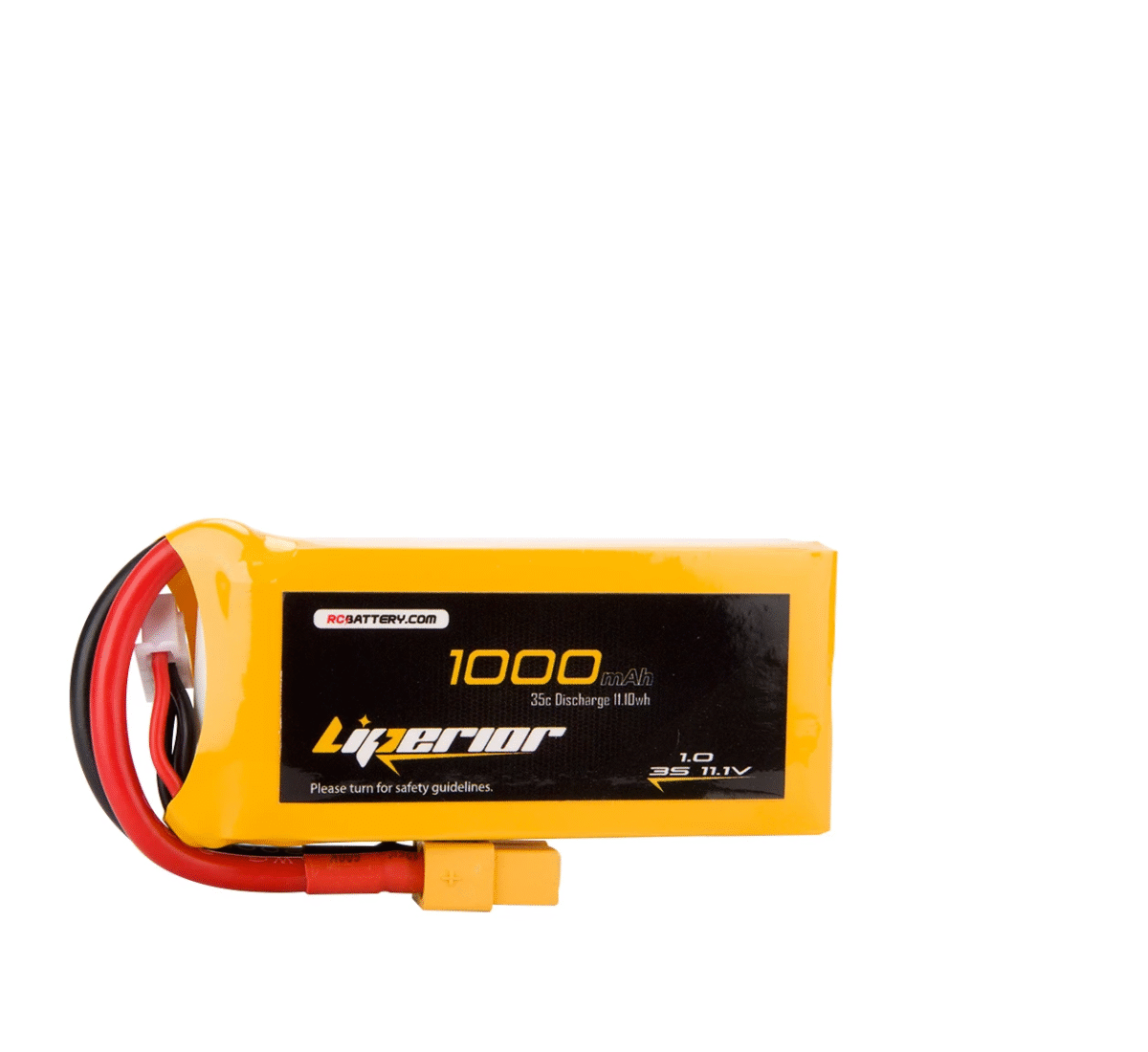 Batería Lipo Liperior 1000mAh 2S 25C 7.4V con conector XT-60