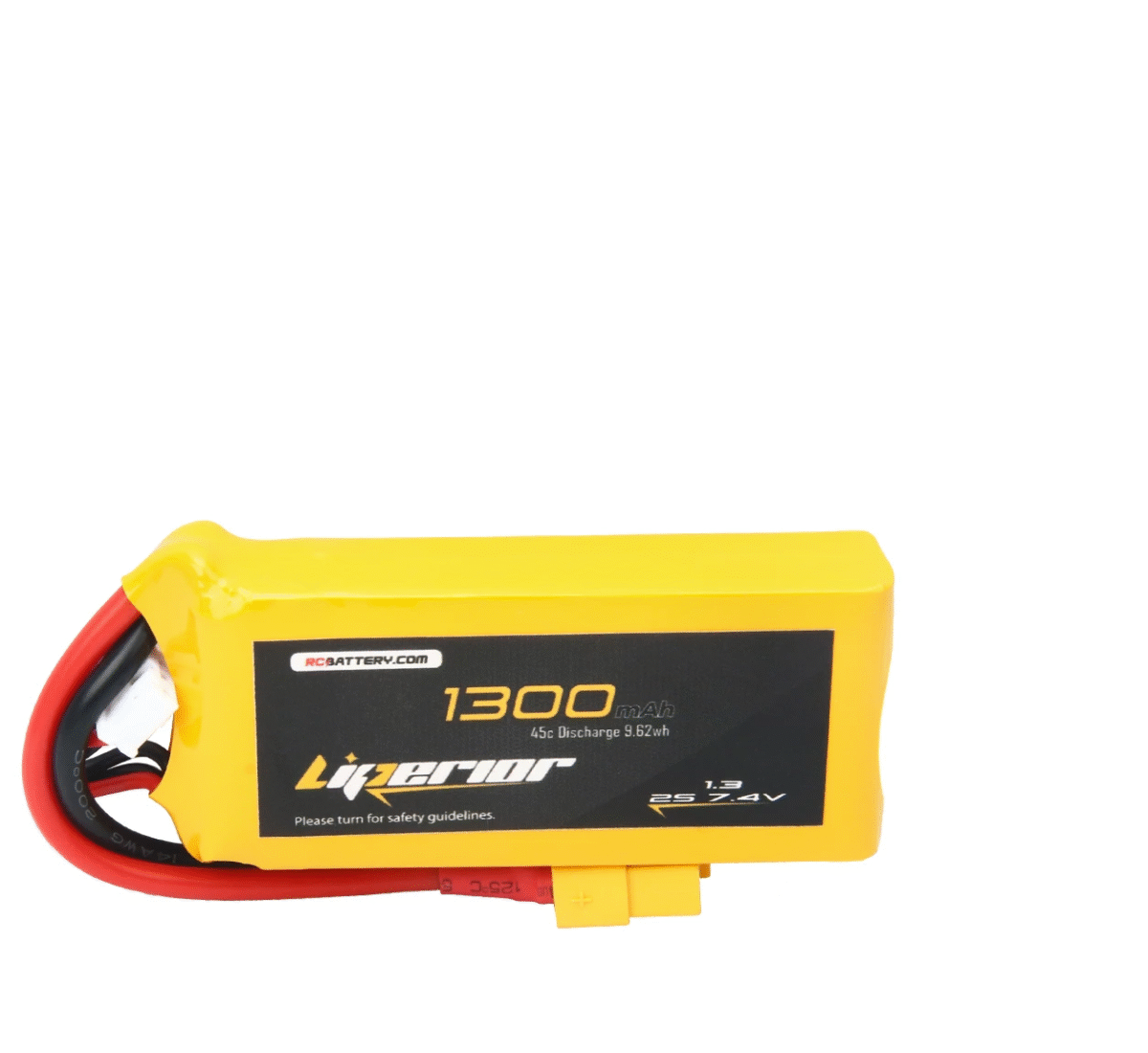 Batería Lipo Liperior 1300mAh 2S 25C 7.4V con conector XT60