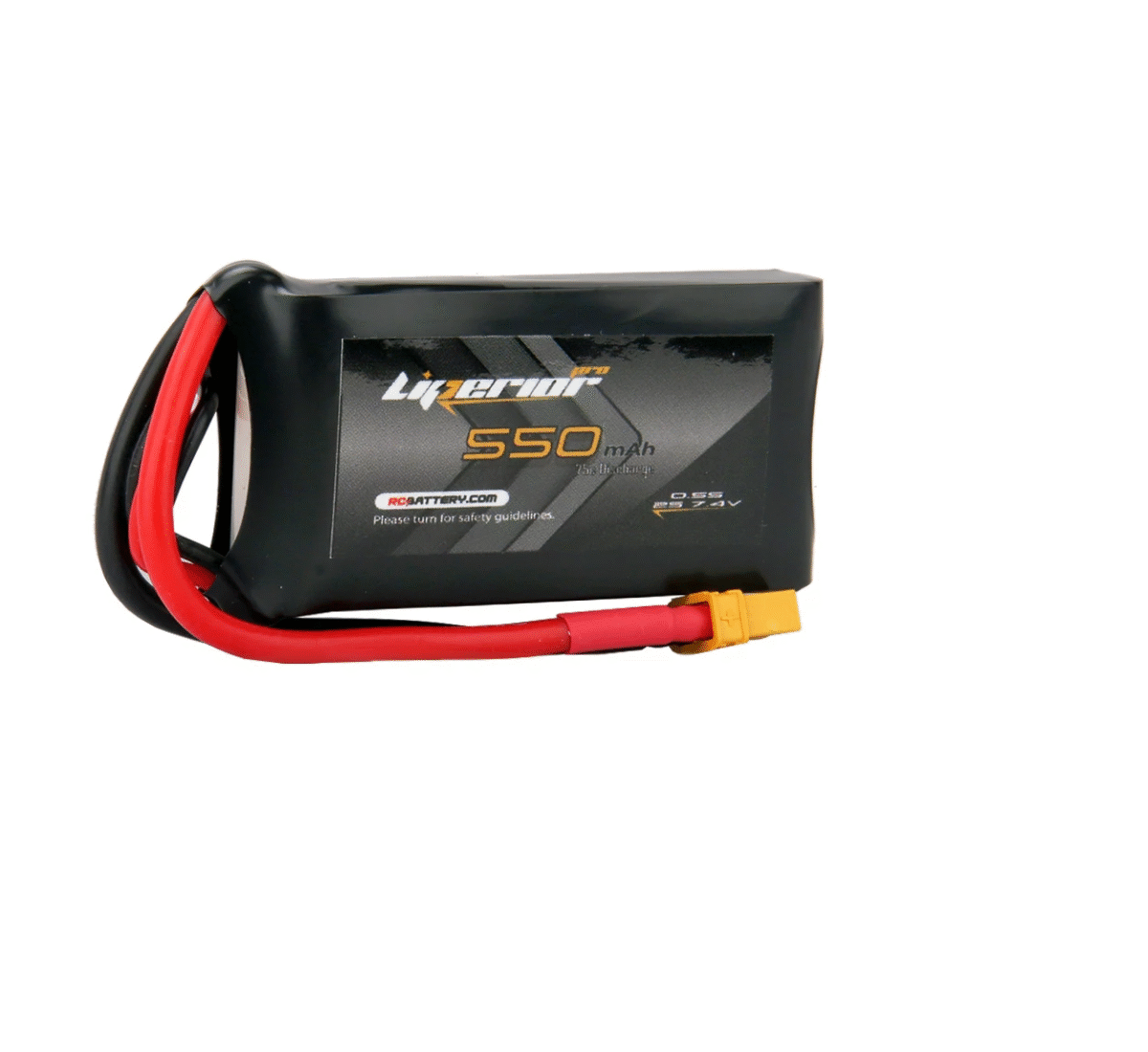 Batería Lipo Liperior 550mAh 2S 75C 7.4v con conector XT30