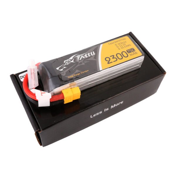 Batería Lipo Tattu 2300mAh 3S 75C con conector XT60 - Imagen 3