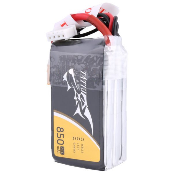 Batería Lipo Tattu 850mAh 3S 11,1V 75C con conector XT30 - Imagen 3