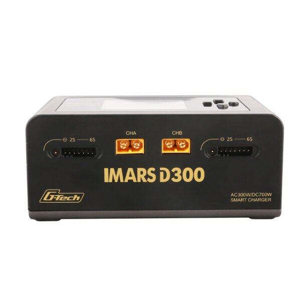 Cargador de batería RC Gens ace iMars D300 G-Tech Channel AC/DC 300W/700W (negro EE. UU.) - Imagen 3