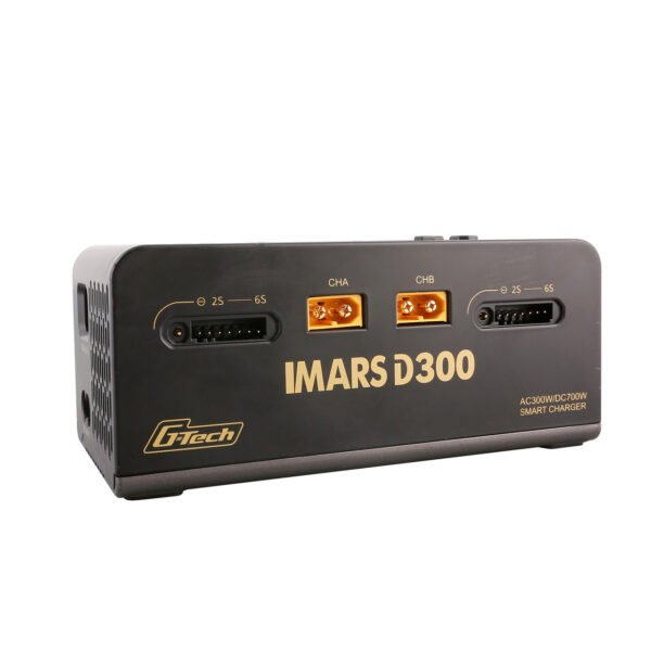 Cargador de batería RC Gens ace iMars D300 G-Tech Channel AC/DC 300W/700W (negro EE. UU.) - Imagen 6