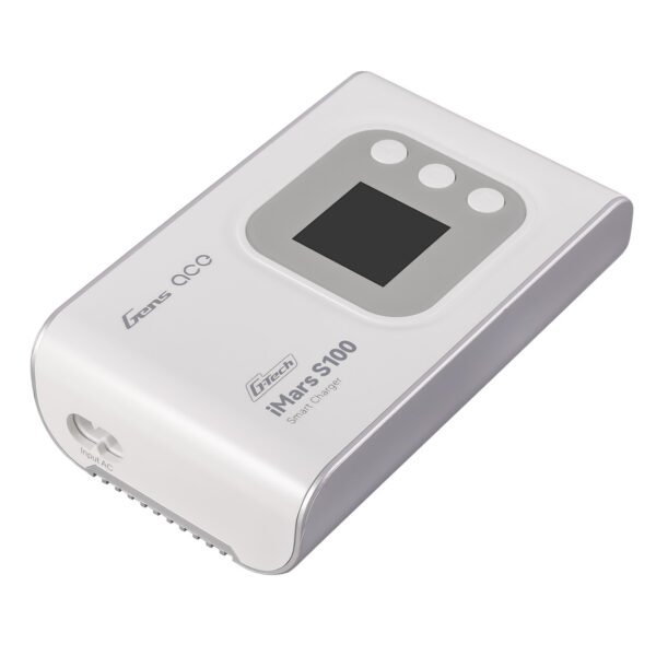Cargador inteligente de batería Gens ace iMars S100 G-Tech AC Balance RC, color blanco - Imagen 4