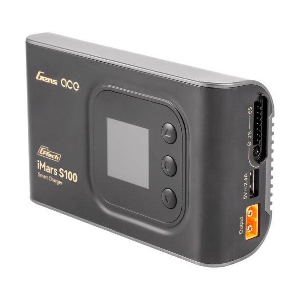 Cargador inteligente de batería Gens ace iMars S100 G-Tech AC Balance RC, color negro - Imagen 3