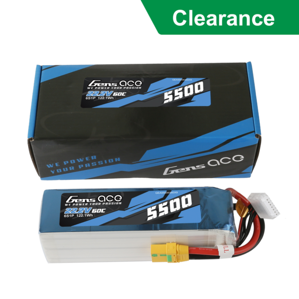 Batería Lipo Gens ace 5500mAh 6s 22,2V 60C con conector XT90-S - Imagen 2
