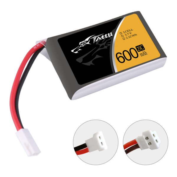 Bateria lipo 3,7v 600mah 25c Tattu - Imagen 2