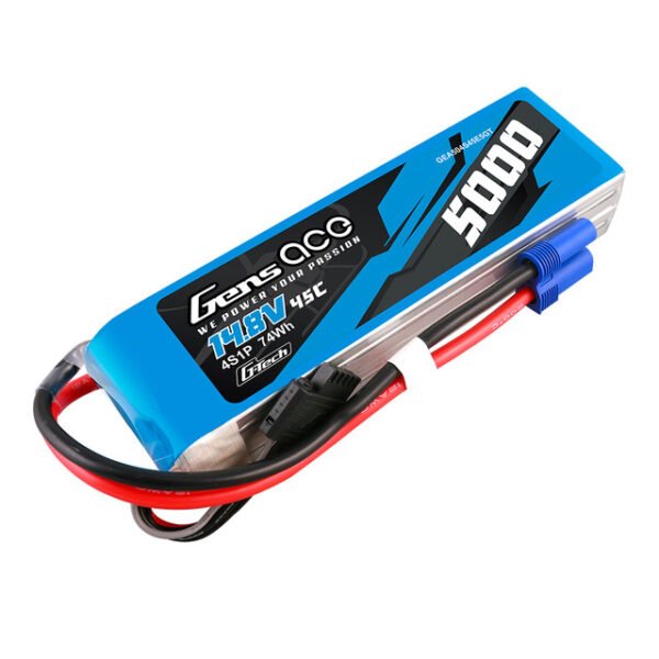 Batería Lipo G-tech Gens ace de 5000 mAh, 4 s, 45 C, 14,8 V y con conector EC5 - Imagen 3