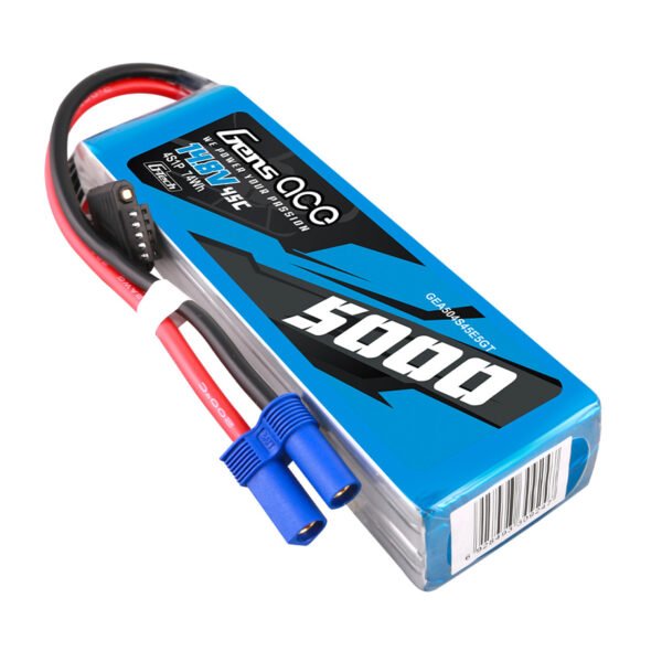 Batería Lipo G-tech Gens ace de 5000 mAh, 4 s, 45 C, 14,8 V y con conector EC5 - Imagen 4