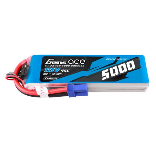 Batería Lipo G-Tech Gens ace 5000mAh 3S 45C 11,1 V con conector EC5 - Imagen 5