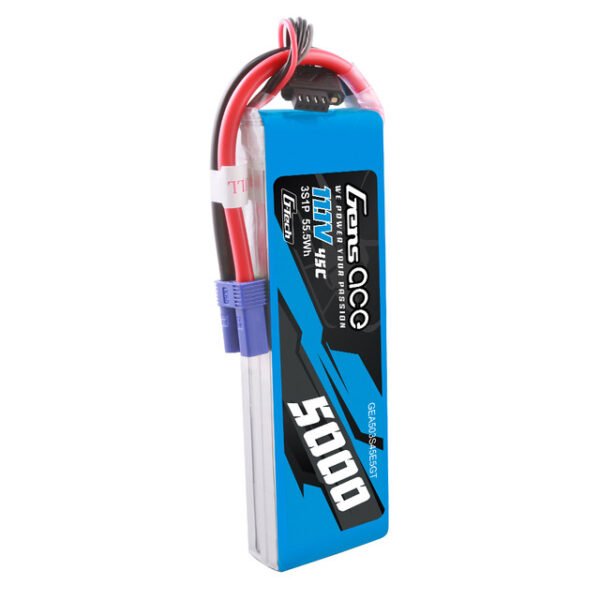 Batería Lipo G-Tech Gens ace 5000mAh 3S 45C 11,1 V con conector EC5 - Imagen 6