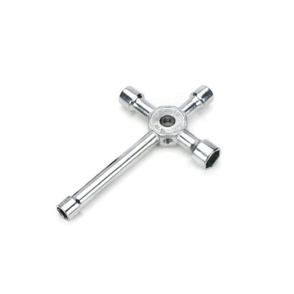 LLAVE CRUZ LARGA 8, 10, 11 y 12 mm.