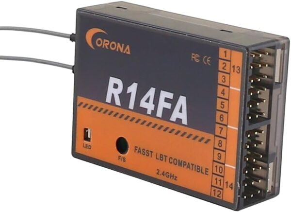 RECEPTOR CORONA RX R14FA 14CH COMPATIBLE FUTABA - Imagen 7
