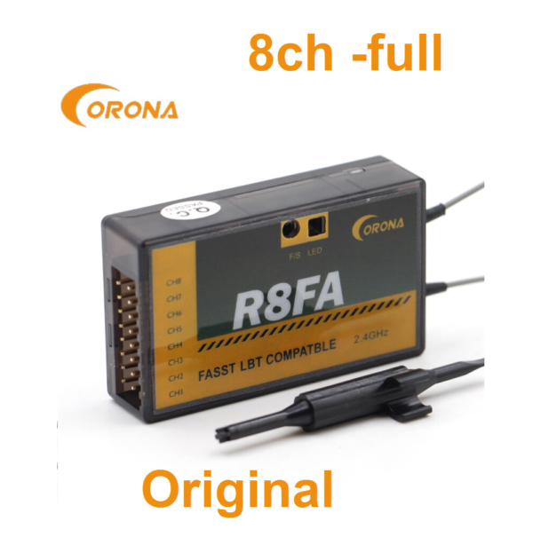 RECEPTOR CORONA RX R8FA 8CH COMPATIBLE FUTABA - Imagen 2