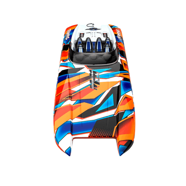 LANCHA TRAXXAS DCB M41 CATAMARAN RTR TQI TSM NARANJA - Imagen 3