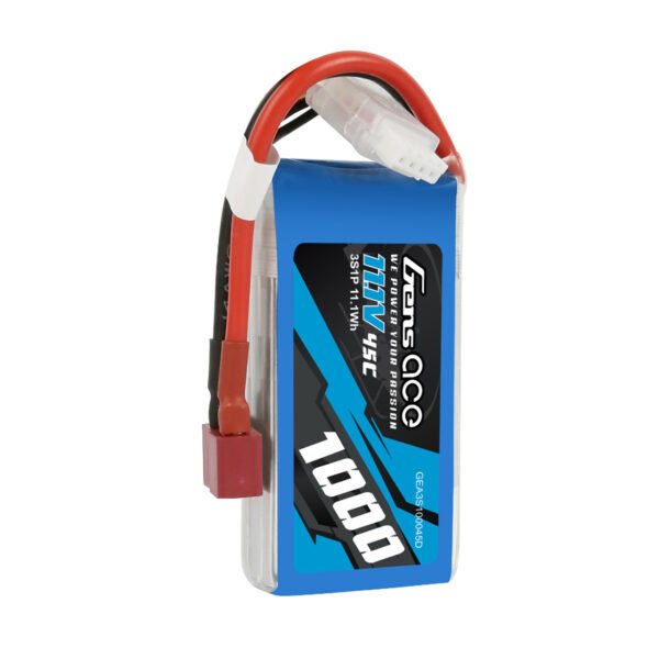 Batería Lipo Gens ace de 1000 mAh, 3S, 45 C, 11,1 V y conector Deans - Imagen 2