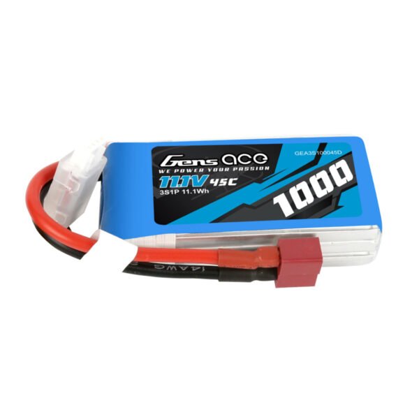 Batería Lipo Gens ace de 1000 mAh, 3S, 45 C, 11,1 V y conector Deans - Imagen 4