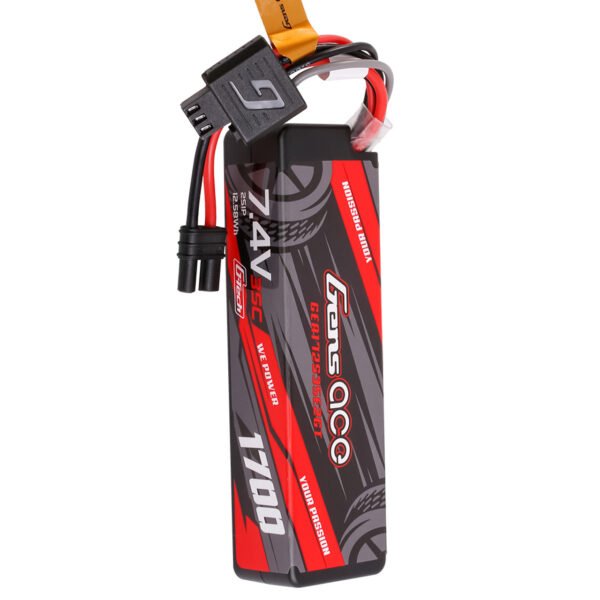 Batería Lipo rígida Gens ace de 1700 mAh, 2S, 35 C, 7,4 V, G-Tech, con conector IEC2 - Imagen 4
