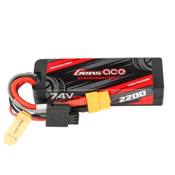 Batería Lipo G-tech rígida Gens ace de 2200 mAh, 2S, 60 C, 7,4 V y conector XT60 - Imagen 3