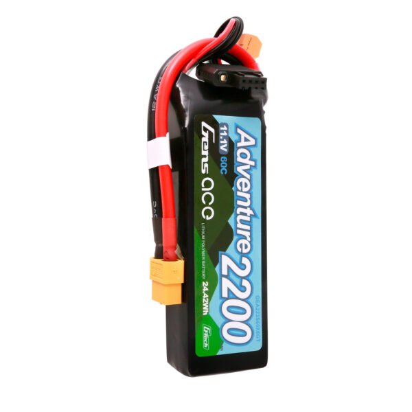 Batería Lipo Gens ace 2200 mAh, 3S, 60 C, 11,1 V, G-Tech Adventure con conector XT60 para vehículo RC - Imagen 5