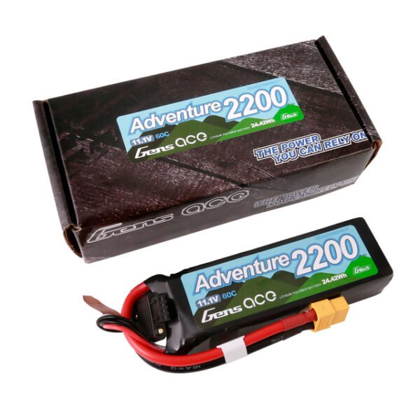 Batería Lipo Gens ace 2200 mAh, 3S, 60 C, 11,1 V, G-Tech Adventure con conector XT60 para vehículo RC - Imagen 2