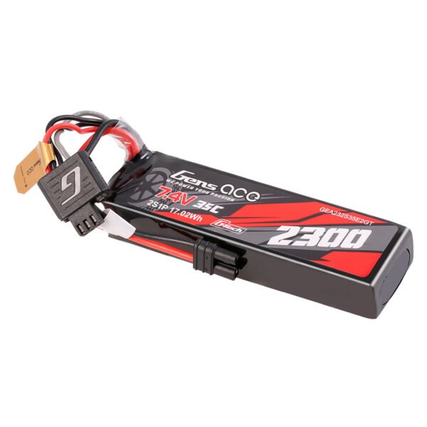 Batería Lipo G-Tech Gens ace de 2300 mAh, 2S, 35 C, 7,4 V y conector IEC2 - Imagen 4