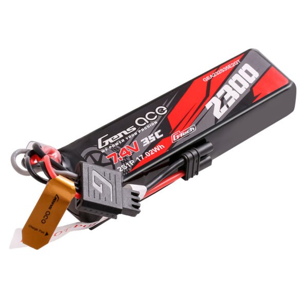Batería Lipo G-Tech Gens ace de 2300 mAh, 2S, 35 C, 7,4 V y conector IEC2