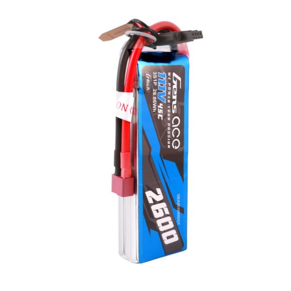 Batería Lipo G-Tech Gens ace de 2600 mAh, 3S, 45 C, 11,1 V y conector Deans - Imagen 5