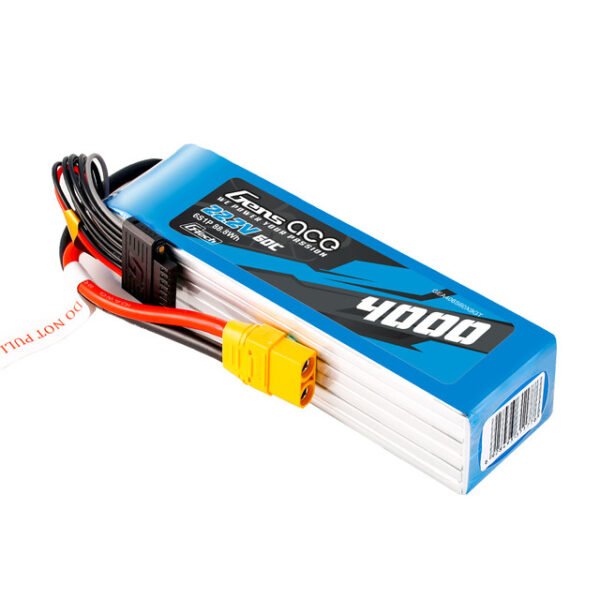 Batería de polímero de litio Gens ace G-Tech 6S de 4000 mAh, 60 C y 22,2 V con conector XT90 - Imagen 3