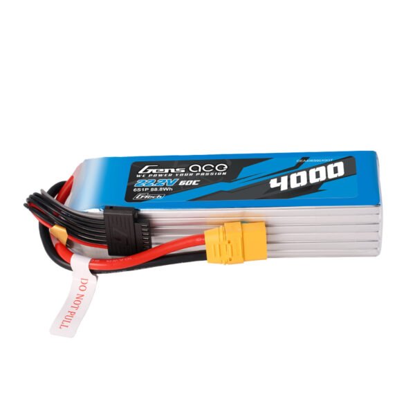 Batería de polímero de litio Gens ace G-Tech 6S de 4000 mAh, 60 C y 22,2 V con conector XT90 - Imagen 6