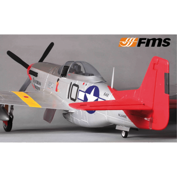 AVION P-51D MUSTANG FMS «RED TAIL» V8 PNP 1400mm - Imagen 2