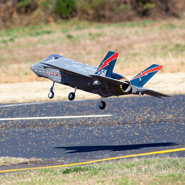 Avión JET de combate F-35 LIGHTNING II V3 de 70 mm con chorro de aire comprimido PNP - Imagen 15