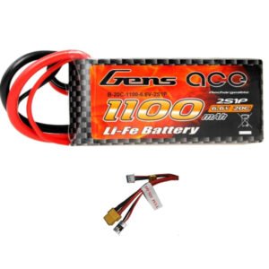 Batería Life GenS Ace de 6,6 V, 1100 mAh, 20 C, para Futaba/XT60