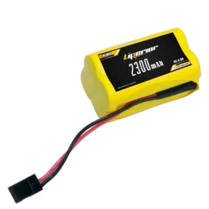 Batería de receptor NIMH Liperior de 2300 mAh, 4S y 4,8 V (cuadrada)