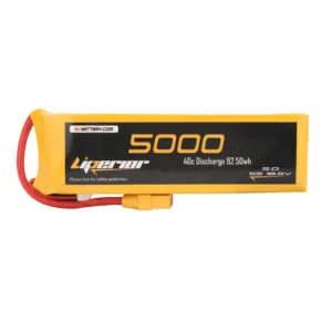 Batería Lipo Liperior de 5000 mAh, 5S, 40 C, 18,5 V, con conector XT90