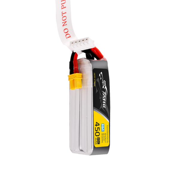 Batería de polímero de litio Tattu de 450 mAh, 4S, 95 C, 15,2 V, alta tensión, con conector XT30 (tamaño largo) - Imagen 5