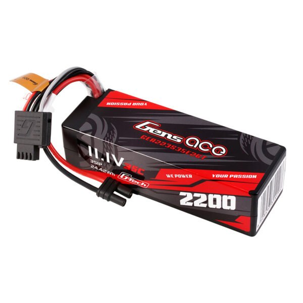 Batería Lipo G-Tech rígida Gens ace de 2200 mAh, 3S, 35 C, 11,1 V y conector IEC2 - Imagen 6