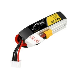 Batería Lipo Tattu de 450 mAh, 3S, 11,1 V, 75 C y conector XT30 (tamaño largo para chasis H)