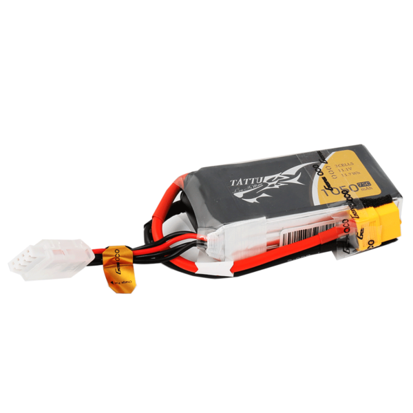 Batería de polímero de litio Tattu de 1050 mAh, 3S, 75 C, 11,1 V y conector XT60 - Imagen 3