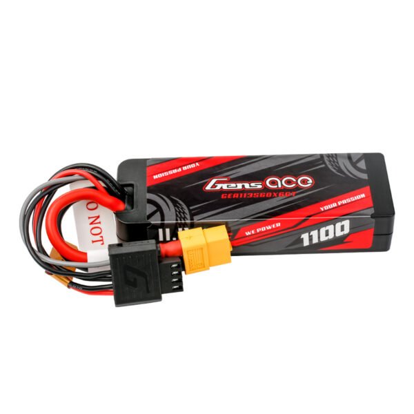 Batería Lipo G-tech con carcasa rígida Gens ace de 1100 mAh, 3S, 60 C, 11,1 V y conector XT60 - Imagen 6