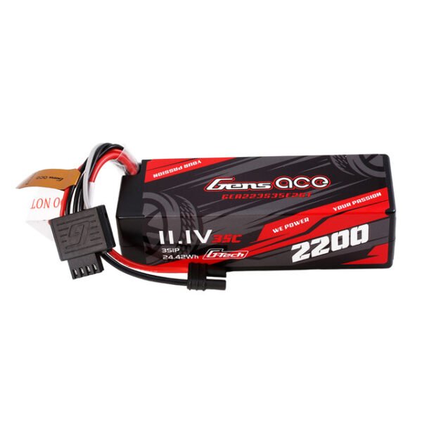 Batería Lipo G-Tech rígida Gens ace de 2200 mAh, 3S, 35 C, 11,1 V y conector IEC2 - Imagen 5