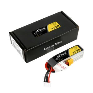 Batería Lipo Tattu de 450 mAh, 3S, 11,1 V, 75 C y conector XT30 (tamaño largo para chasis H)