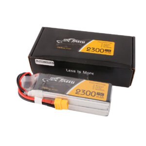 Batería de polímero de litio Tattu de 2300 mAh, 4S, 75 C y conector XT60