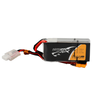 Batería de polímero de litio Tattu de 1050 mAh, 3S, 75 C, 11,1 V y conector XT60